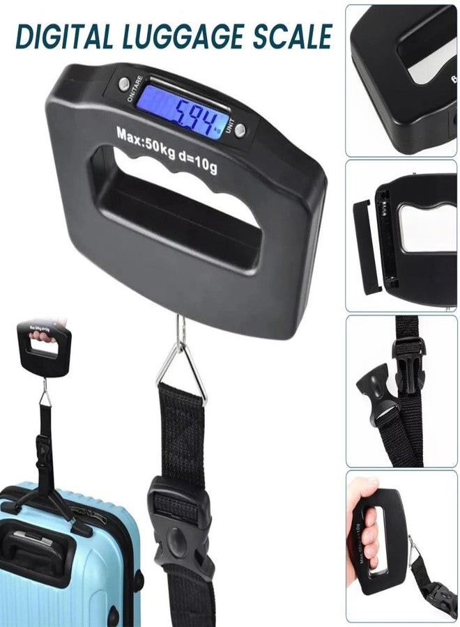 DRUMSTONE (Hot Summer Sale With 15 Years Warranty) Portable Luggage Scale 50Kg - Digital Hanging Scale with LCD Display for Accurate Travel Weight Measurement/Best Gifting Selling Product - Image 3
